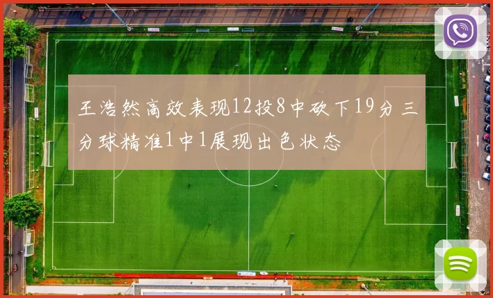 王浩然高效表现12投8中砍下19分三分球精准1中1展现出色状态